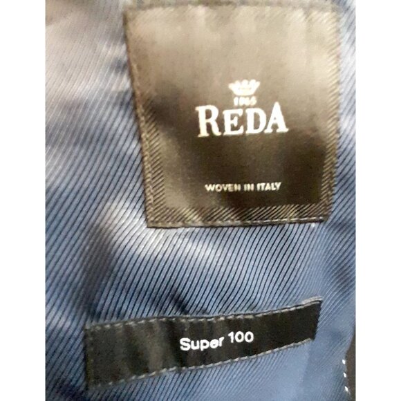 Hugo Boss Reda Super 100 Virgin Wool Mens Size 44L Work Event Blazer Navy Blue - Picture 4 of 9